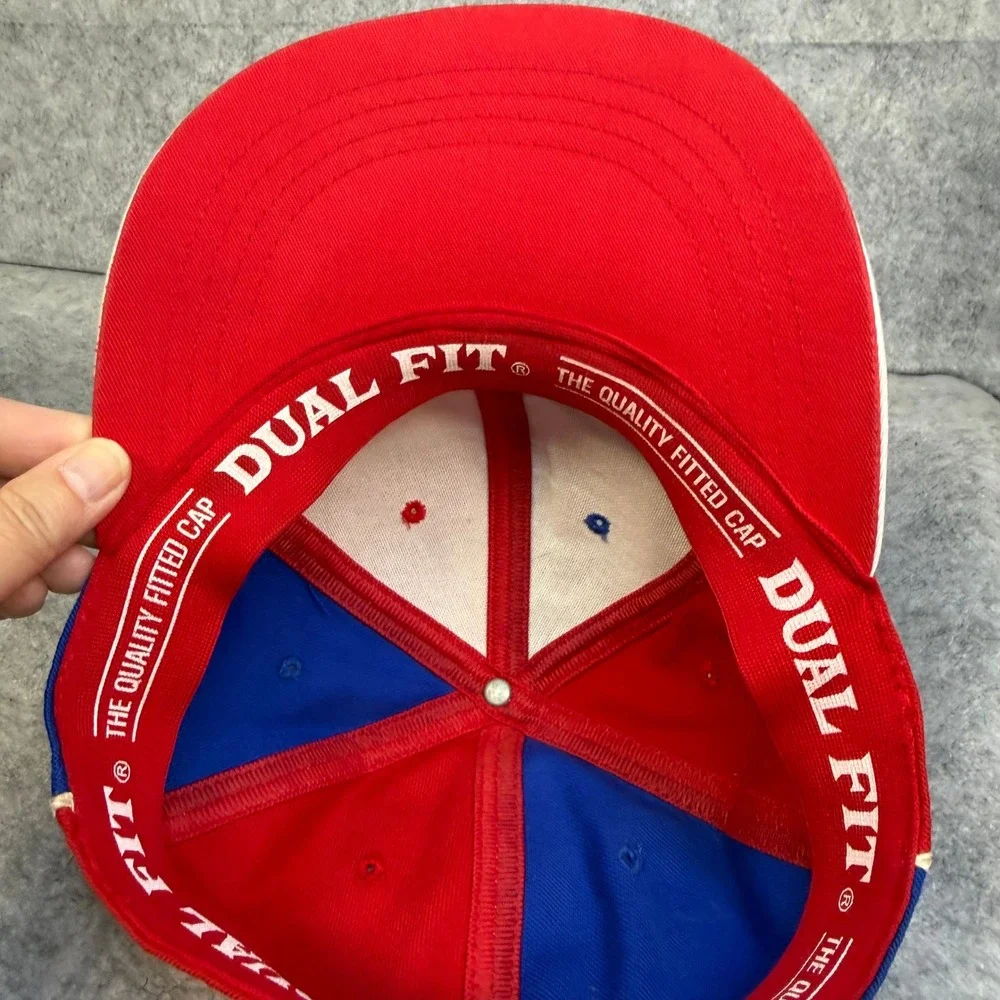 Big Boy Headgear Dual Fit Baseball Cap Red Blue Color Block Hat M-L-XL‎
